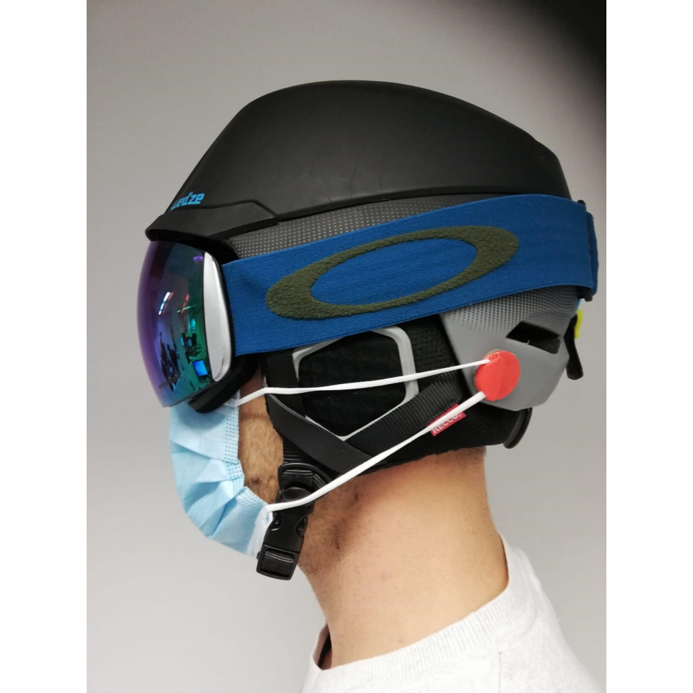 1 Paar Maskenhalter für Skihelm Helm Ski Snowboard Clip Mundschutz 